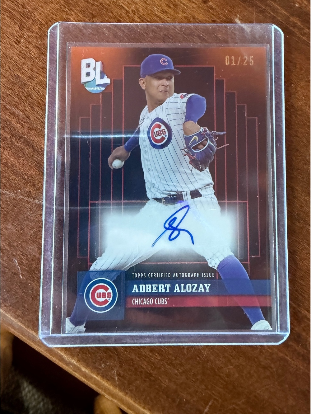 2024 Topps Big League Baseball Adbert Alzolay Orange Parallel Autograph #BLA-AA